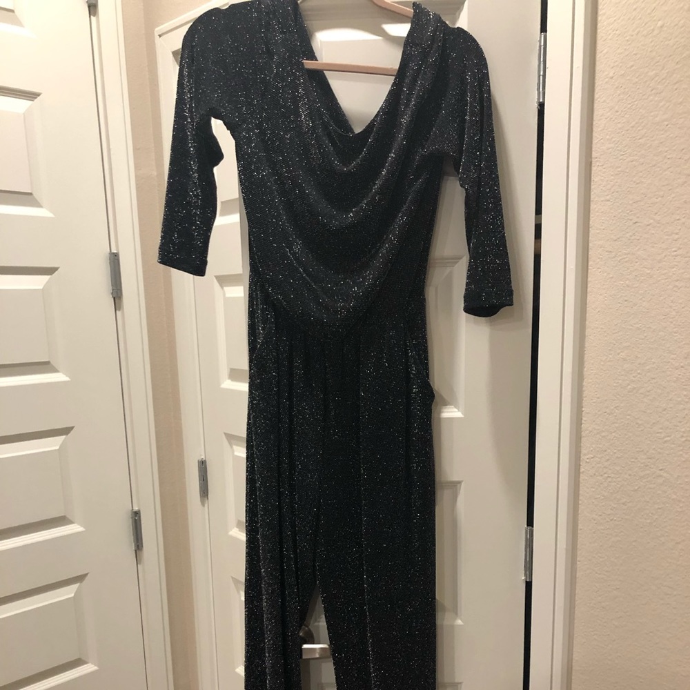 Sparkly holiday jumpsuit